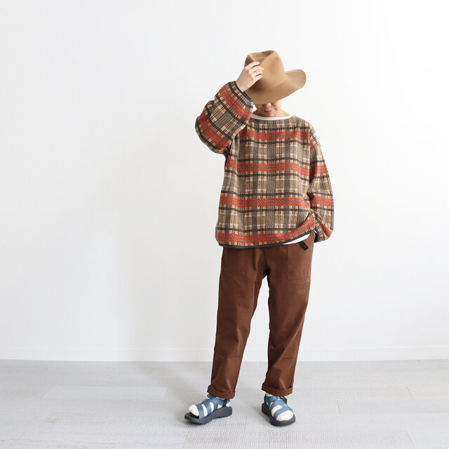 ブラウン / S 着用、モデル身長:160cm