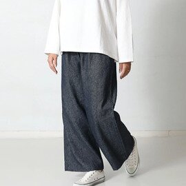 ichi Antiquités|くったりした質感がおしゃれ。リネンコットンデニムパンツ kurashisha
