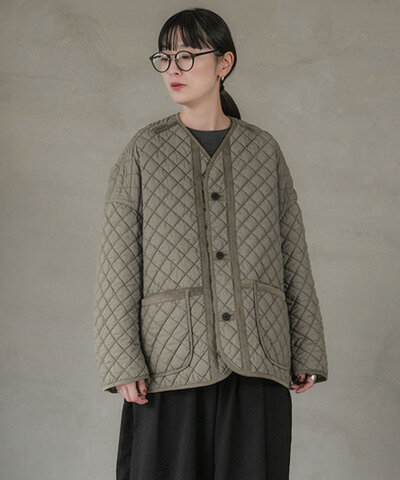 FIR MUM|FLIRBL チヂミキルトシュリンクキルトライナーブルゾン レディース アウター sn-fr1701ln