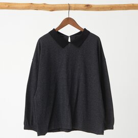 TUTIE.|コットン杢カノコ編立衿プルオーバー 長袖シャツ PRE SALE