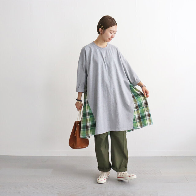 グリーン着用 身長167cm