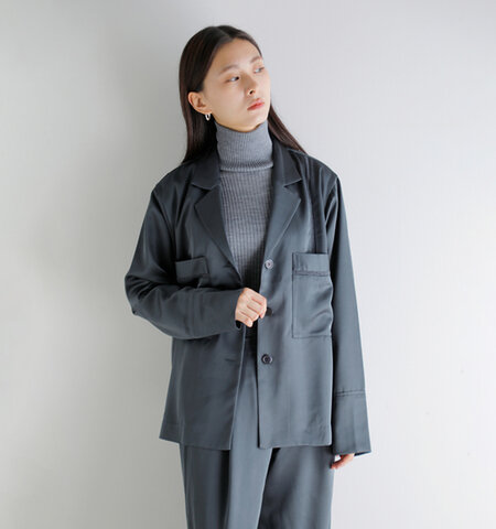 anuke|サテン テーラード シャツ “Satin Tailored Shirts” 62520406