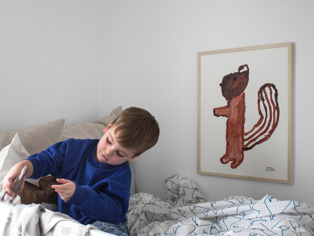 お子さまのお部屋にもおすすめです。シンプルな壁に、ほっこりとしたアクセントを添えてくれます。