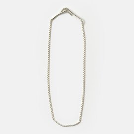 SYMPATHY OF SOUL style｜ツイスト チェーン シルバー ネックレス 40cm “Twist Chain Necklace” stn2301s-yo