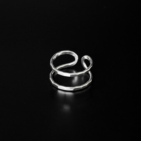 Melissa Joy Manning｜Silver Double Open Back Ring