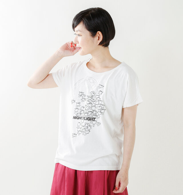 Marble Sud ビッグフレンチスリーブtシャツ Night Flight 018m Ms Piu Di Aranciato ピウディアランチェート キナリノモール Marble Sud ビッグフレンチスリーブtシャツ Night Flight 018m Ms Piu Di Aranciato ピウディアランチェート キナリノモール
