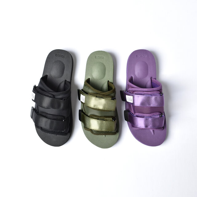 左から、black、olive、purpleの3種類。
ユニセックスなデザインですので男性の方にも着用いただけます。