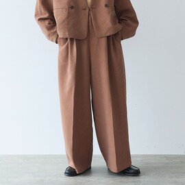 yuni|Linen/Polyester wide パンツ 1701PT007261