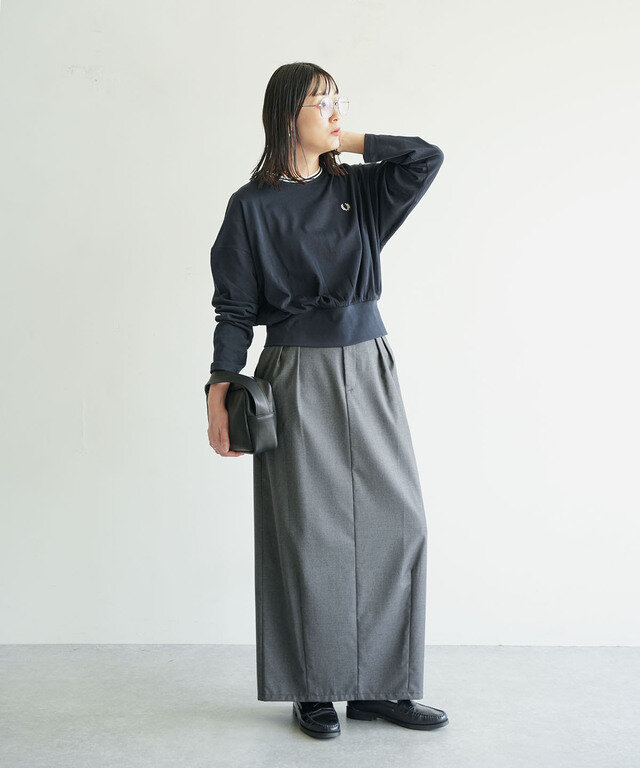 身長:165cm 着用カラー:608 NAVY/着用サイズ:10