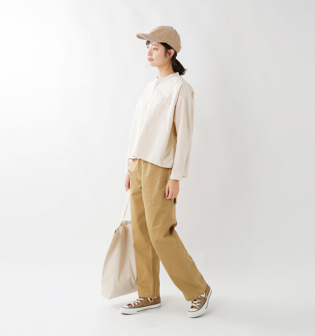 model kanae:167cm / 48kg
color : natural / size : 2