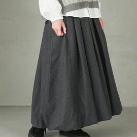 MidiUmi|【WOODY別注】wool balloon SK ウール バルーンスカート ボトムス レディース ボリューム ロング 6154