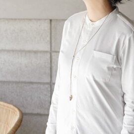 yohaku｜Suvin スタンドカラーシャツ