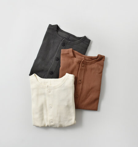 kha:ki|コットン ハニカム カーディガン “HONEYCOMB CARDIGAN” mil25fcs3472-mn