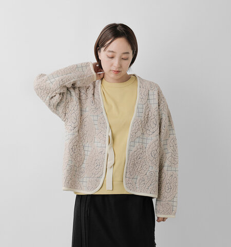 passe present le prmer|ふくれジャガード ジャケット カーディガン prm-2056