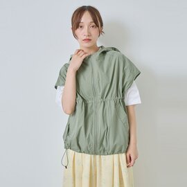 kelen|ドローストリングデザイン フード ジップ ベスト “AROW” lkl26hbl2281