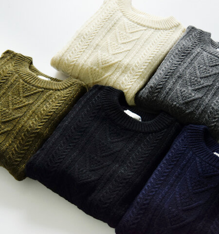 soglia|フィッシャーマンニットプルオーバー “LANDNOAH Fisherman Sweater” landnoah-fisherman-sw-ms