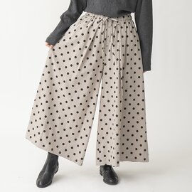 TUTIE.|コットンタイプライタードットワイドパンツ/パンツ・ボトムス・コットン・ドット・水玉