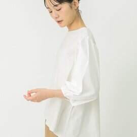 TUTIE.|コットン天竺切替袖プルオーバー 長袖シャツ
