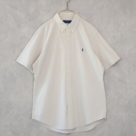 RALPH LAUREN|古着コットン ストライプ半袖シャツ 8