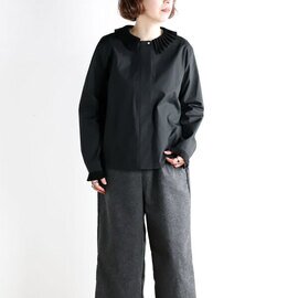 mizuiro ind|mizuiro ind ミズイロインド 4-230066 プリーツカラーシャツ