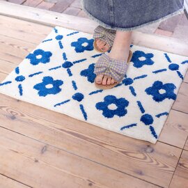 てんとてん|てんとてんオリジナル フロアマット 45×60cm Flower Tile