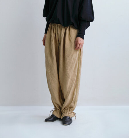 Gauze#|リネン サイドライン ストリングパンツ CLASSICAL SIDE LINE STRING PANTS g1202