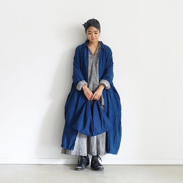 Model 158cm、Stripes 着用