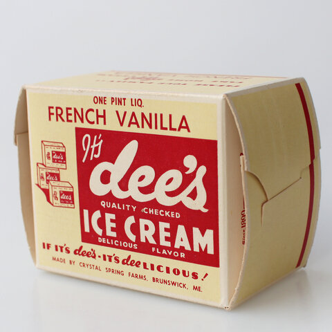 【VINTAGE】dee's ICE CREAM BOX/アイスクリームボックス