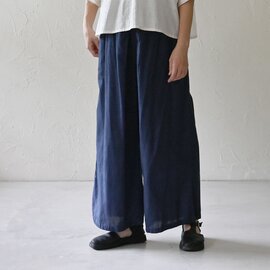 sisam|HMCアシナガタックパンツ【ヘンプコットン】【ワイドパンツ】【リラックス】