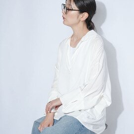 CYNICAL|【SALE 30%OFF】スキッパーブラウス レディース トップス シャツ 長袖 612-95033