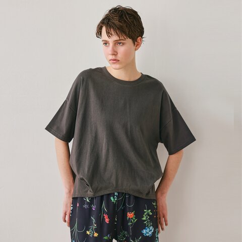 kelen|コットン ジャージー ヘムタック プルオーバー 半袖 Tシャツ Stacy lkl24sbl2128
