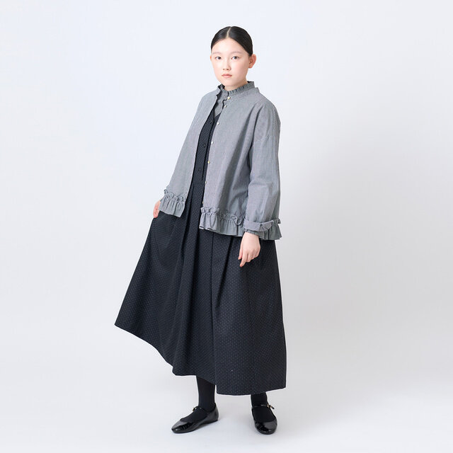 model:164cm color:クロシロギンガム