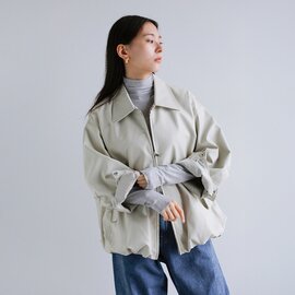 CLANE|フェイクレザー バルーン ジャケット 19101-0012