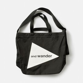 and wander｜コーデュラ ナイロン ロゴ トート バッグ large 574-3985120-ms