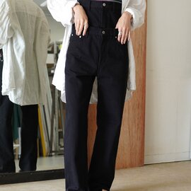 QUIITO|リデニム W ウエスト パンツ ブラック REDENIM W WAIST PT BK ボトムス Q25A-T035BK キイト