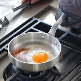 中尾アルミ|ハムエッグパン 中深型 15cm ノーメイク仕様