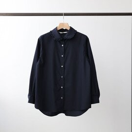 MidiUmi｜frill collar shirt