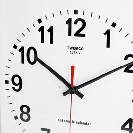 TWEMCO｜オートマティック カレンダー クオーツクロック BQ-12A/掛け時計