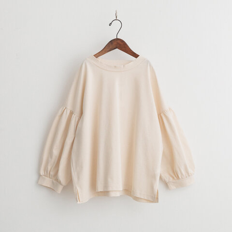 UNIVERSAL TISSU|度詰め天竺ボーダー ギャザーパフプルオーバー / US260CT015