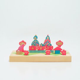 fujisen|3月 遊び飾り。雛祭り 桃の節句 春 木製製品 インテリア 雑貨 積み木 おもちゃ 日本製 ギフト プレゼント fujisen