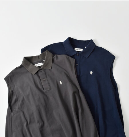 Gymphlex|ポロカラー スリーブレス ドレス ワンピース gy-g0100qsk-yh