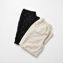 denicher|パイルドット ジャガード イージー パンツ dp253087