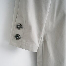 Mochi｜ tuck trench coat [ms24-co-01/chalk・sa] タックトレンチコート