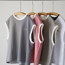 ORCIVAL|刺繍ノースリーブ プルオーバー 半袖 Tシャツ EMBROIDERY SLEEVELESS P.O. OR-C0522 オーシバル オーチバル