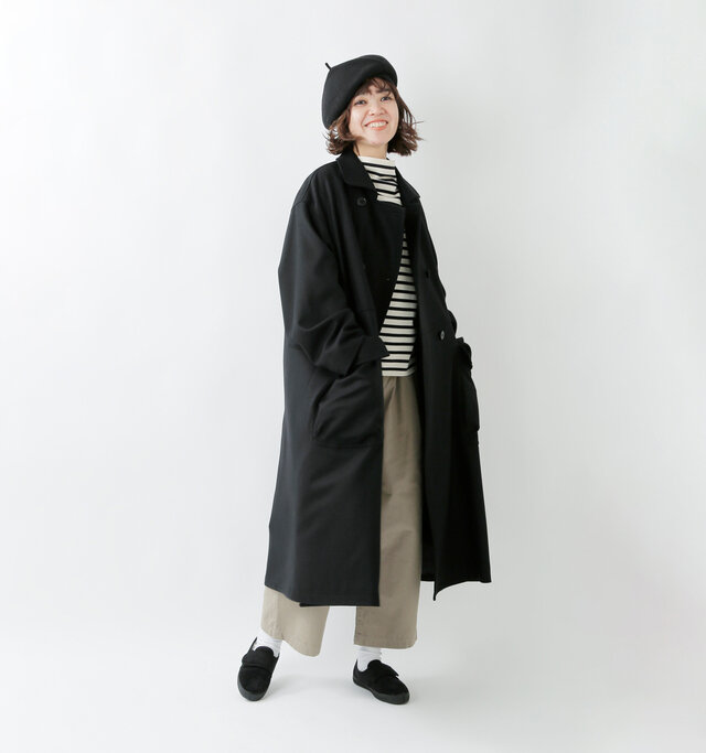 model saku：163cm / 43kg 
color : black / size : 36