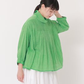 TUTIE.|~Meets india~コットンリネンシャンブレーピンタックブラウス