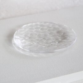 yuta maruoka glass works｜"pool" 菓子皿（round）（flat）