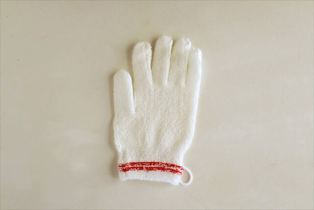 倉敷意匠｜敏感肌のためのカラダ洗い手袋（一双）【お風呂グッズ・バス用品】【スキンケア・ボディケア】