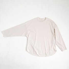 VU｜ヴウ basic long t-shirt [LIGHT BEIGE］ベーシックロンＴ シャツ vu-s24-t03