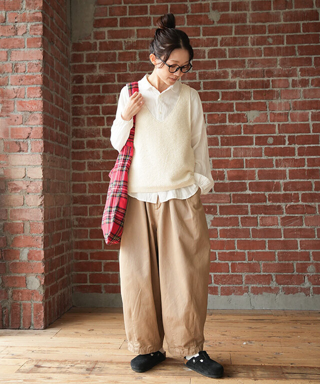 身長:164cm / カラー:13.ivory / サイズ:f